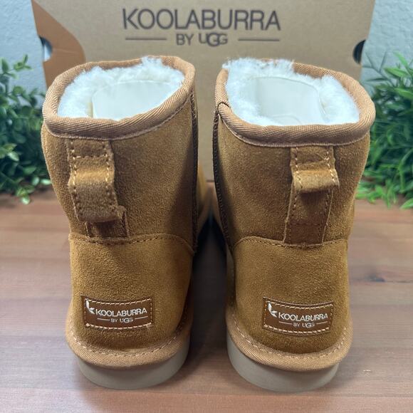 Koolaburra by UGG Men\'s Burra Suede Mini Winter Boots Chestnut Size 7 main image 6